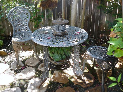 Bistro Table and Chairs from The Rock Garden in Truckee, California