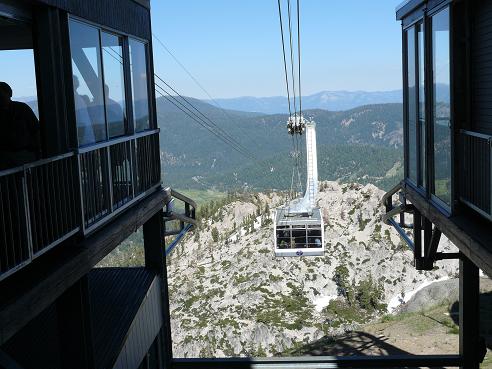 Cable Car at Squaw Valley on its way to High Camp in Olympic Valley, CA
