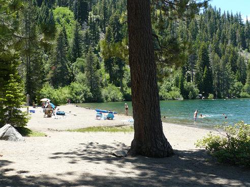 China Cove Beach in Donner Memorial State Park in Truckee, California
