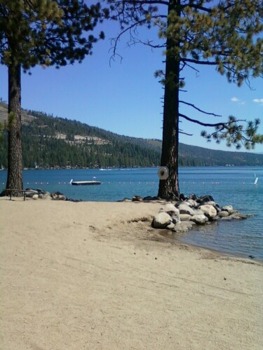 Donner Lake Property Owners Beach at Donner Lake in Truckee California