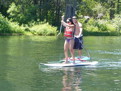 Stand Up Paddling at Donner Lake, in Truckee, CA