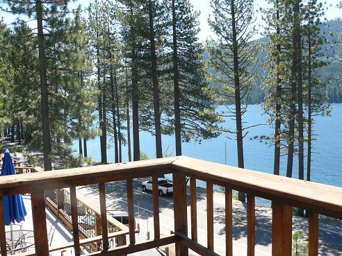 View from the deck of a Donner Lake house in Truckee, CA