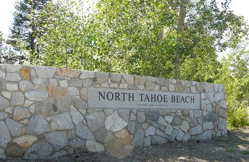 North Tahoe Beach in Kings Beach, CA at Lake Tahoe