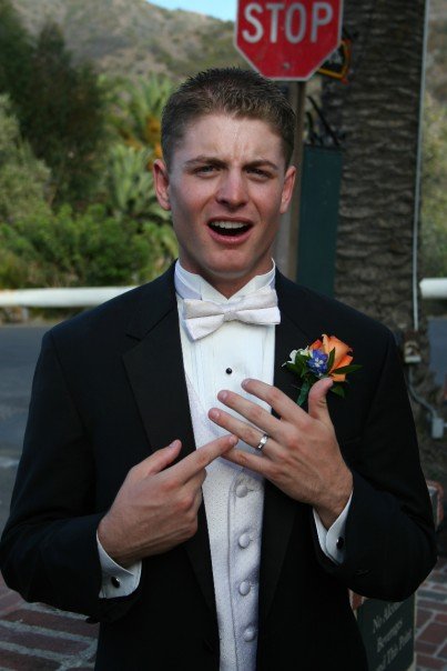 Ryan Storz right after he got married!