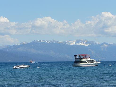 View of Lake Tahoe from Secline Beach in Kings Beach, CA at Lake Tahoe