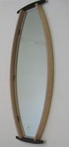Floating Mirror in wenge/maple frame 
