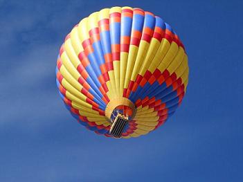 Hot Air Ballooning over Lake Tahoe, California