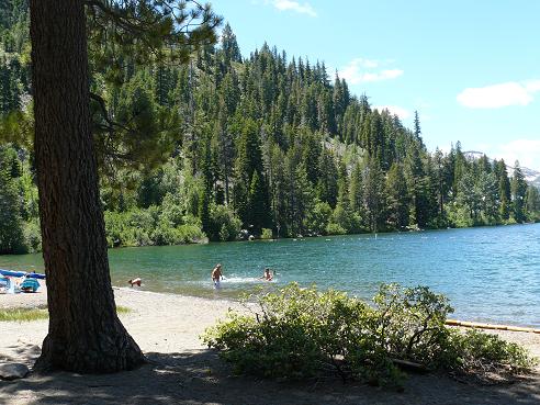 China Cove Beach on Donner Lake in Donner Memorial State Park in Truckee, California