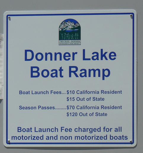 Donner Lake Boat Ramp in Truckee, California
