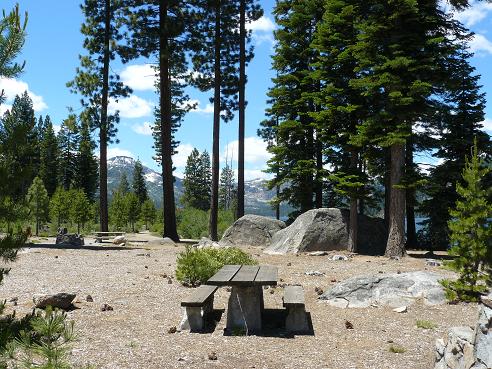 One of the Many Picnic areas at Donner Memorial State Park