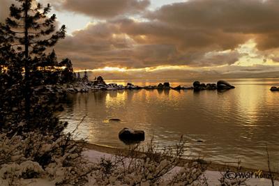 Winter Sunset at Sand Harbor, Wolf Kohz