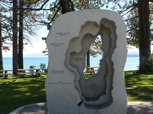 Kings Beach - beach town on North Lake Tahoe - info. by Truckee Travel Guide.