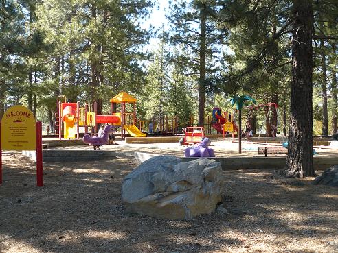 Truckee River Regional Park Playground area in Truckee, CA