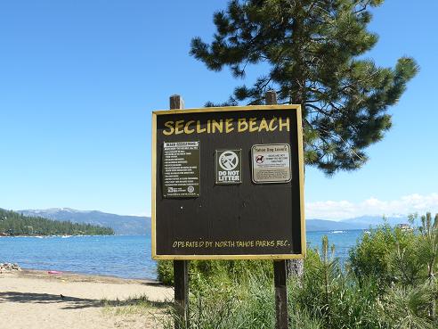 Secline Beach in Kings Beach, CA at Lake Tahoe