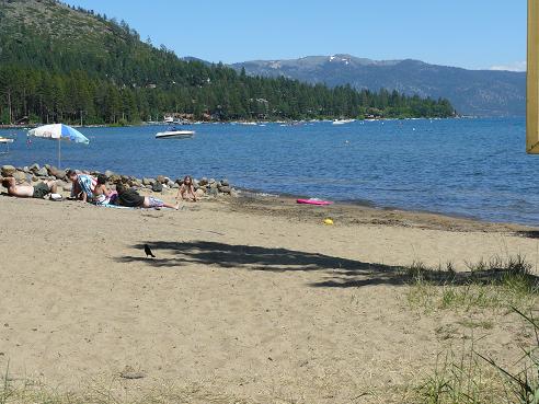 Secline Beach in Kings Beach, CA at Lake Tahoe
