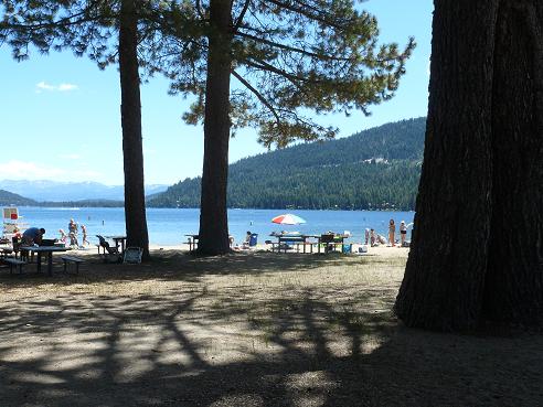 West End Beach at Donner Lake in Truckee, California