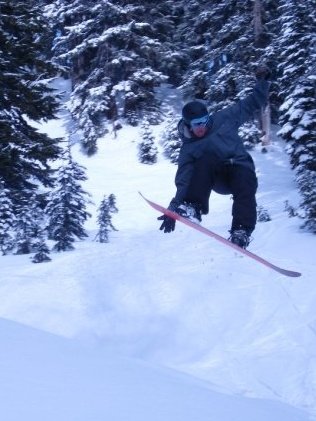 Zach Bacon Snowboarding