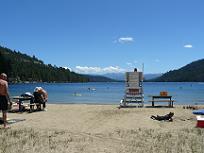 West End Beach at Donner Lake in Truckee, C