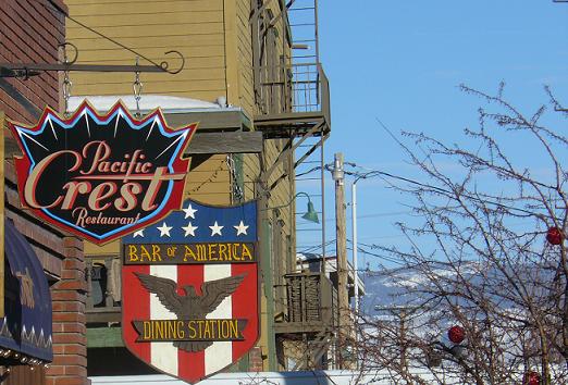 Truckee Bar of America and Pacific Crest Restaurant in Truckee, California