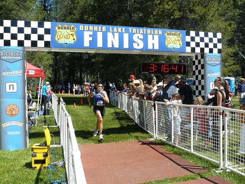 Danielle Widenmann Mualchin - Donner Lake Triathlon July 17, 2011 in Truckee, California