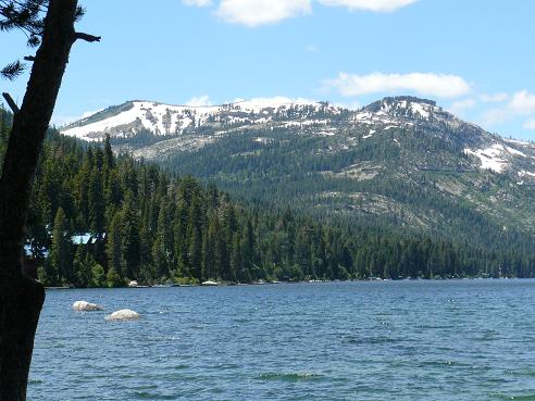 Donner Lake and Shallenberger Ridge as viewed from the Donner Memorial State Park