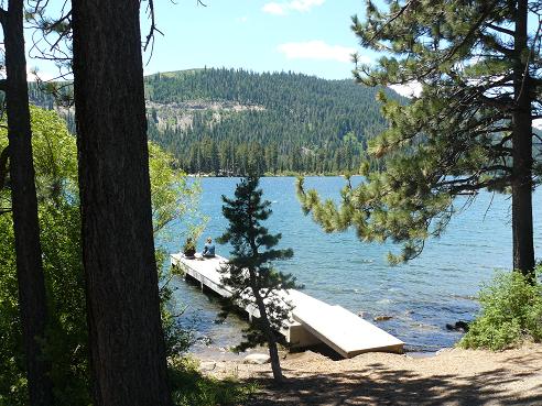 One of the Donner Lake Public Piers in Truckee, California