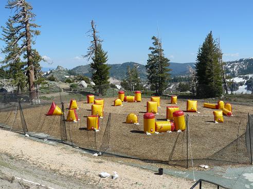High Camp Paint Ball at Palisades Tahoe at Olympic Valley, CA