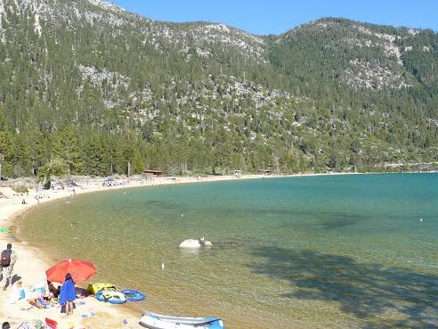 Sand Harbor State Park - beach area at Lake Tahoe, Nevada