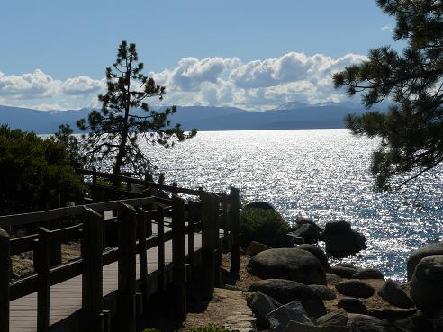 Sand Harbor State Park Boardwalk at Lake Tahoe, Nevada