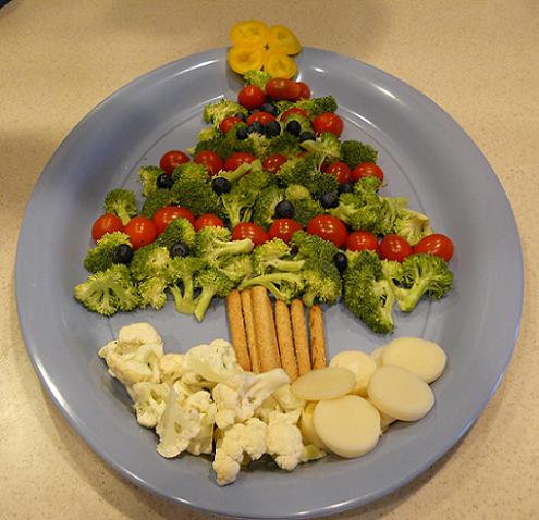 Vegetable Tree for Christmas