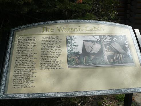 Watson Cabin Museum in Tahoe City, CA at Lake Tahoe