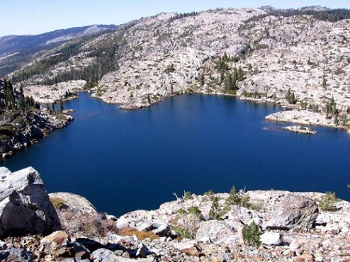 Phoenix Lake from Old Man Mountain in California