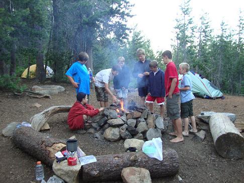 Roseville California, Boy Scout Troop 1 at  Island Lake