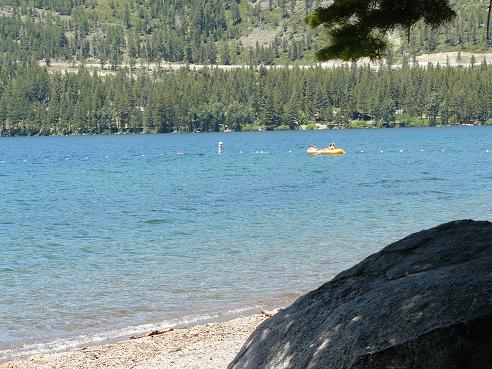 China Cove Beach at Donner Memorial State Park in Truckee, California at Donner Lake