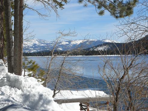 Donner Lake in the Winter in Truckee, California