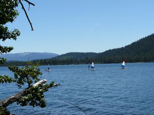 Sailing at Donner Lake in Truckee, California