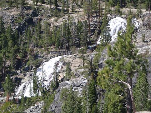 Eagle Falls above Vikingsholm Castle at Emerald Bay, Lake Tahoe