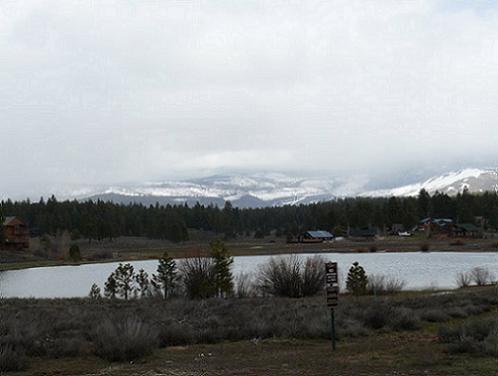 Glenshire Lake in the Glenshire Neighborhood of Truckee California