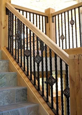 Custom Staircase Railings made by Goodpaster Metalworks in Truckee, CA