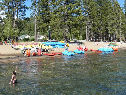 Kings Beach at Lake Tahoe info. by Truckee Travel Guide