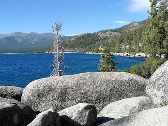 Lake Tahoe looking back to Incline Village