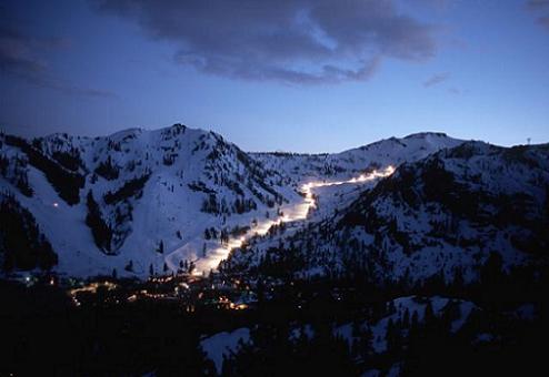 Squaw Valley USA Night Skiing, Olympic Valley, CA