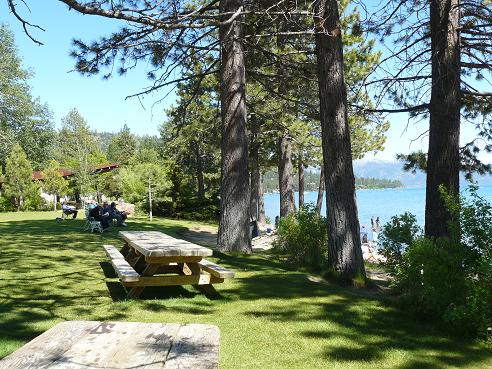 North Tahoe Beach in Kings Beach, CA at Lake Tahoe