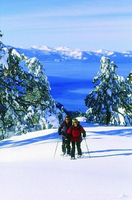 Showshoeing at Lake Tahoe