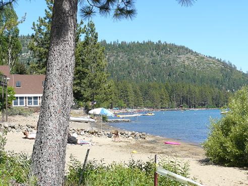 Secline Beach in Kings Beach, CA at Lake Tahoe