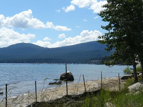 Secline Beach in Kings Beach, CA at Lake Tahoe