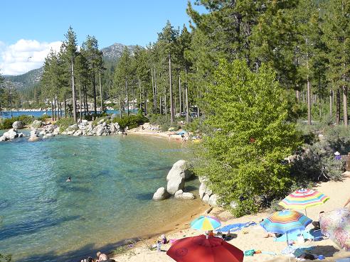 Divers Cove at Sand Harbor State Park at Lake Tahoe