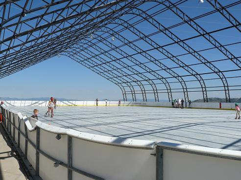 During Squaw Valley's Summer Operation Months, the Ice Rink is turned into a Roller Skating Rink.