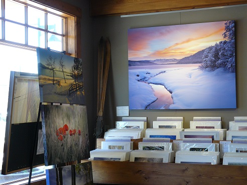 Truckee Art - inside the Carmel Gallery in Truckee, CA