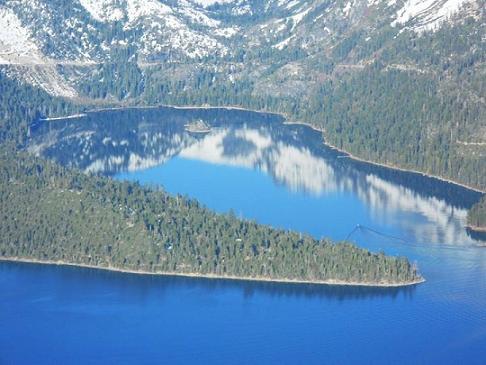 Hot Air Ballooning over Lake Tahoe, California